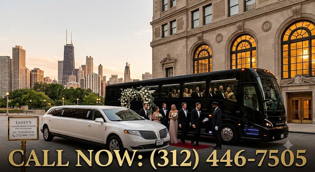 Wedding limo transportation Chicago, IL