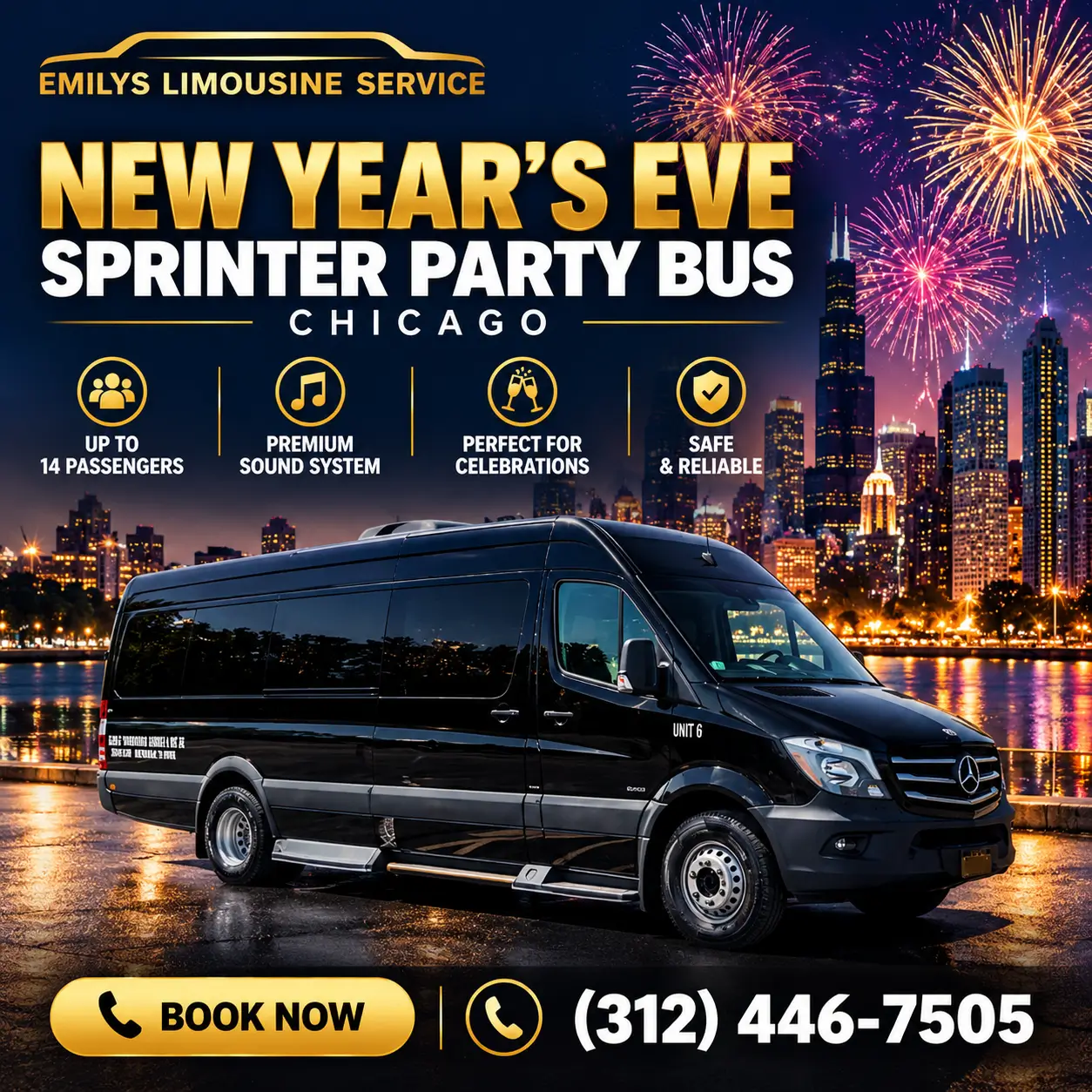 New Year's Eve limo Chicago